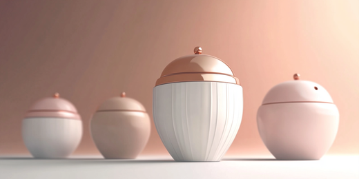 Four urns for pugs