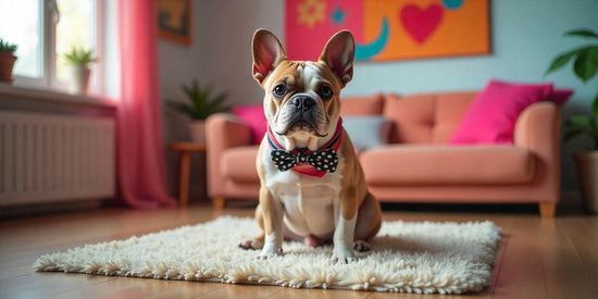 Pet memorial: Dog with bow tie