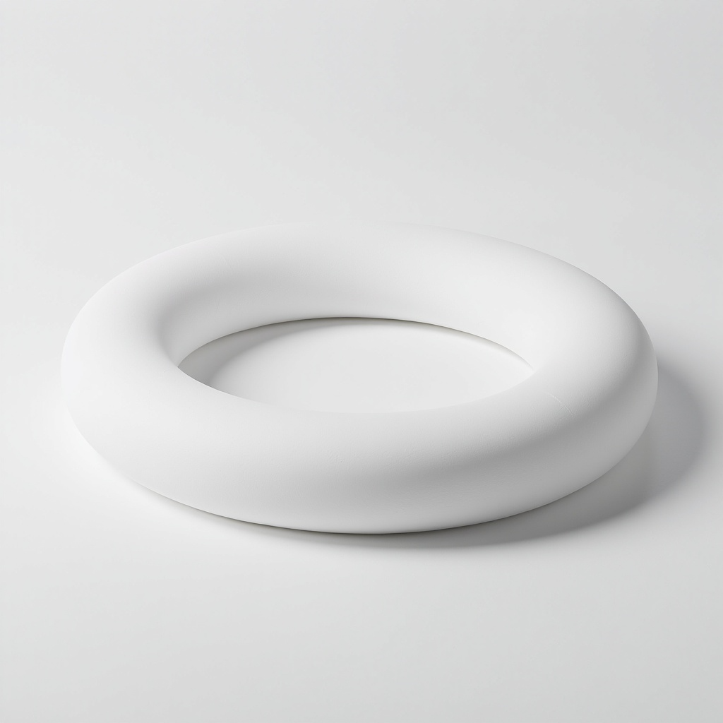 Orbit porcelain pet urn product shot (reclining)