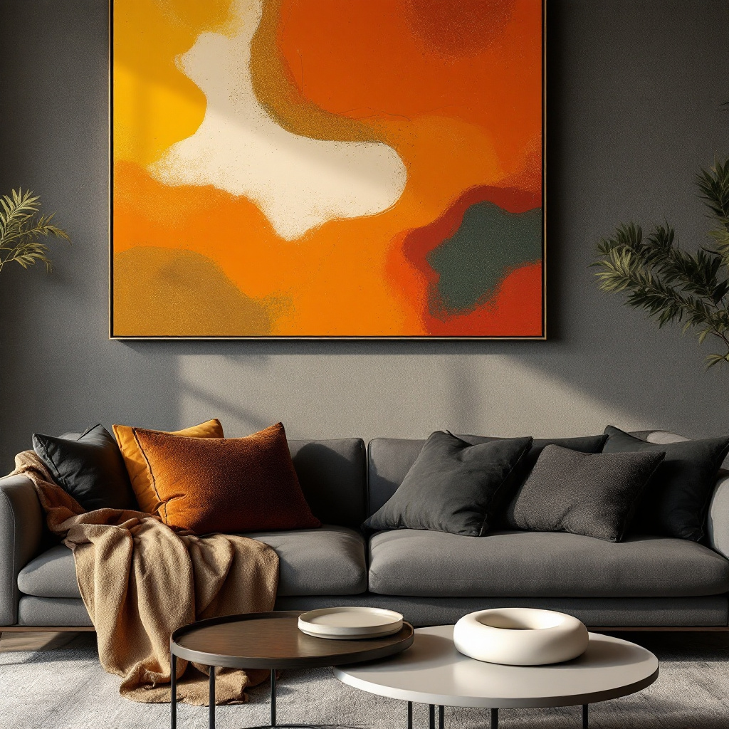 Orbit porcelain pet urn lifestyle shot (living room)